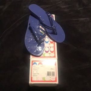 Coach Periwinkle Purple Juney Patent Flip Flop 8